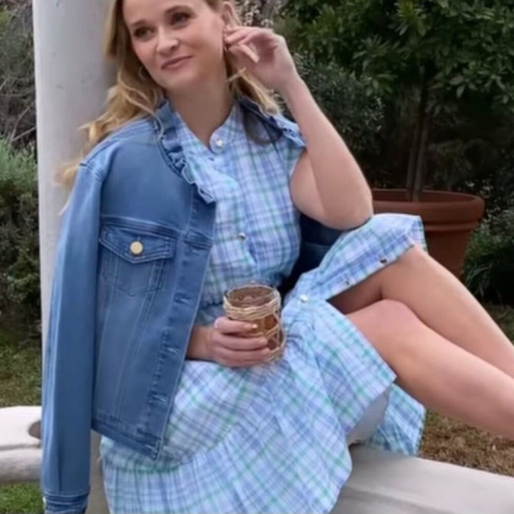Draper James RSVP Reese Witherspoon Plaid Dress Large